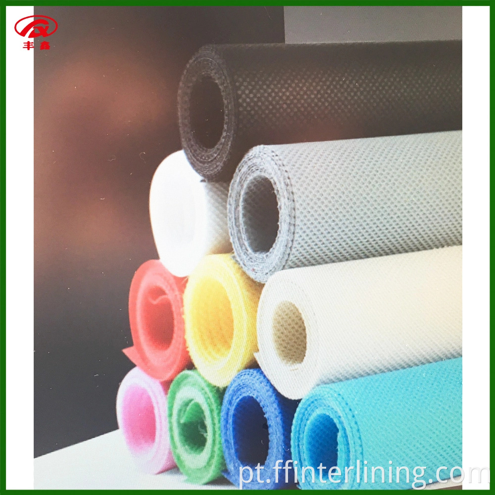 Tecidos não-tecidos de cor de poliéster de fornecimento de alta qualidade